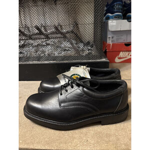 Deer Stags Boulder NWT Black Leather Comfort Men’s Size 9 Oxford Dress Shoes
